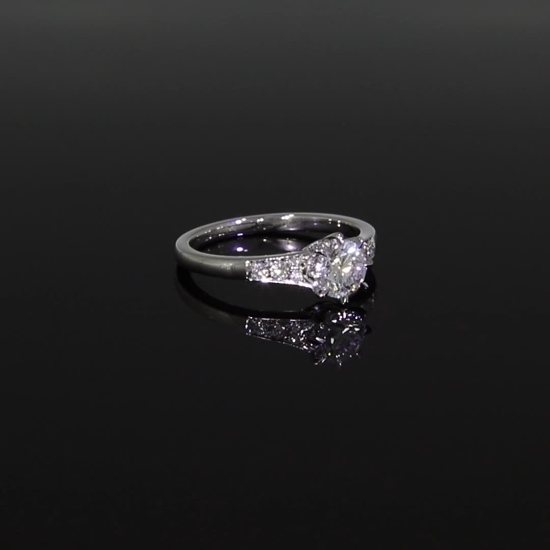 Antrobus Diamond Ring<br /> 0.70CT in Platinum