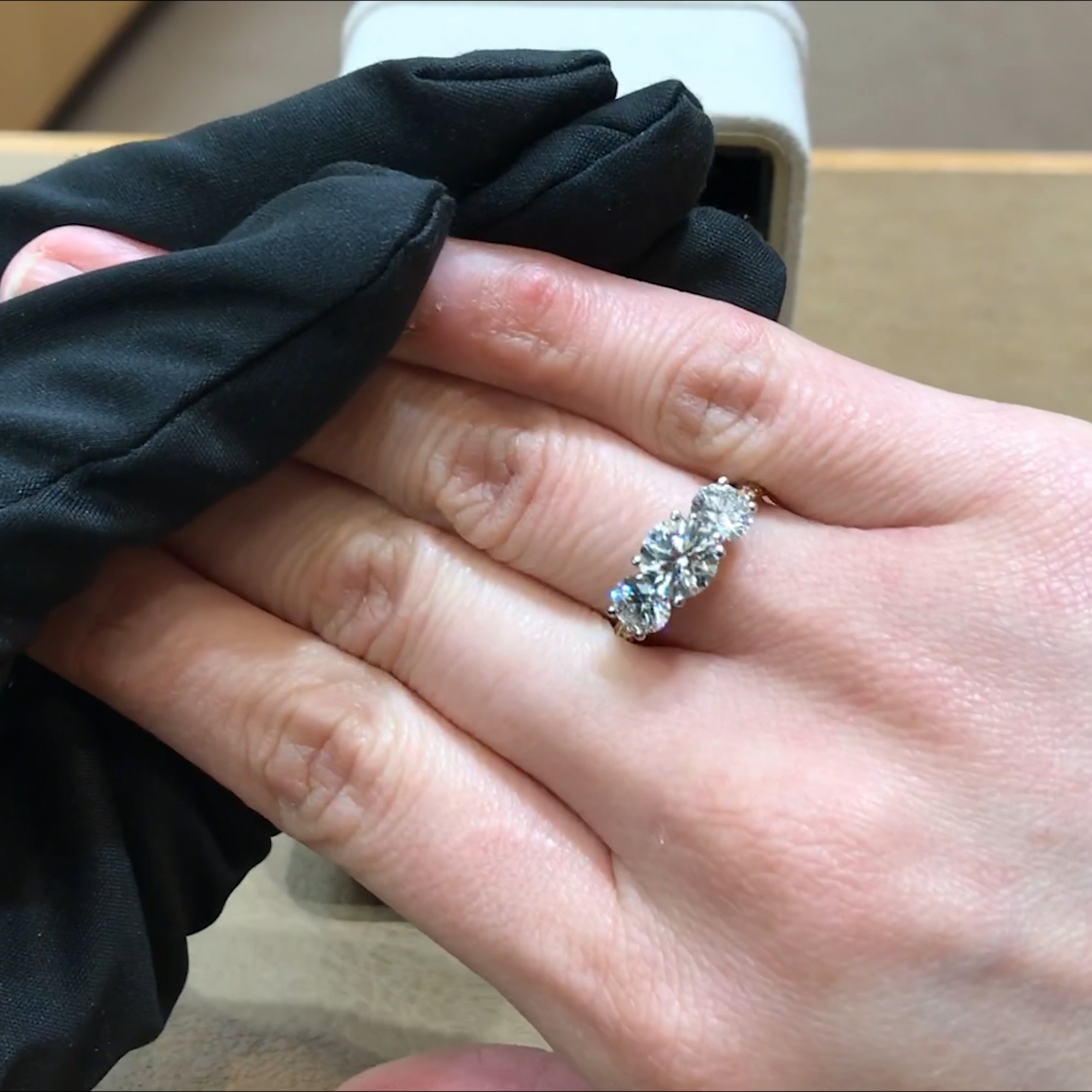 Duchess Diamond Three Stone Ring