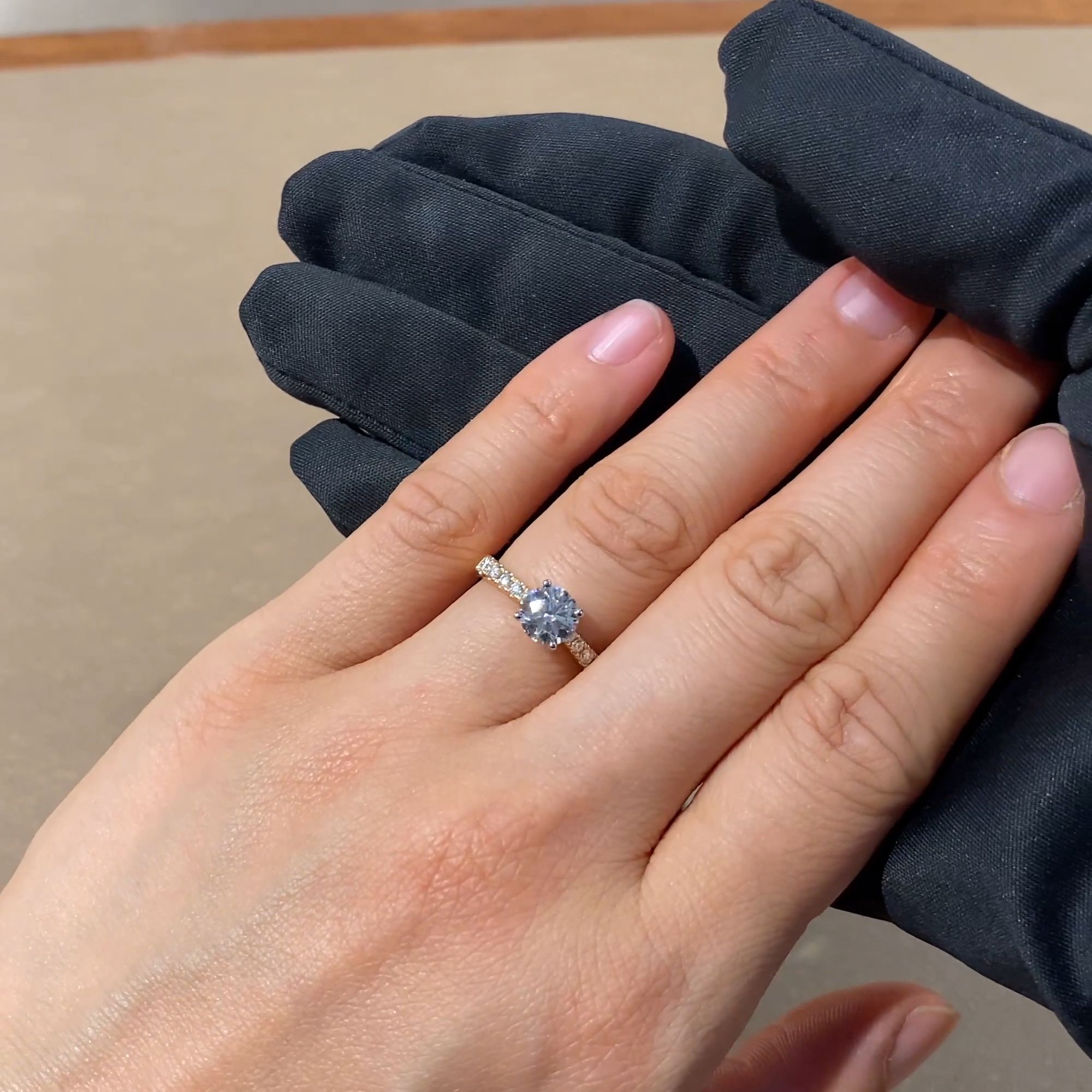 Celestial Brilliant Cut Diamond Ring