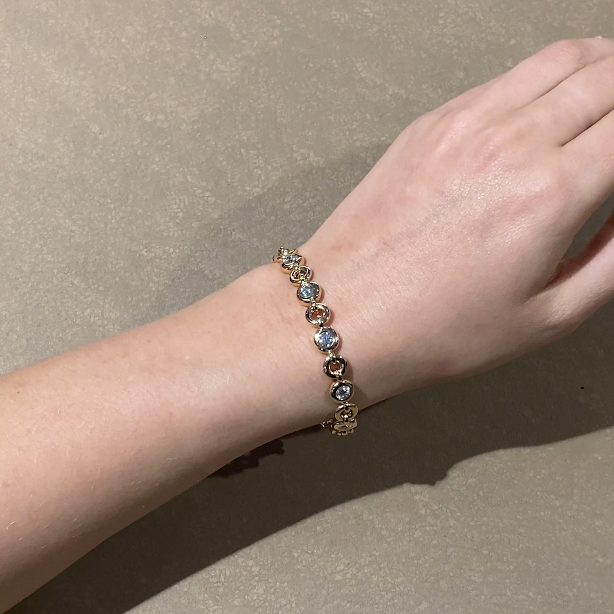 RockChain Nine Stone Diamond Bracelet 2.80cts in 18ct Rose Gold 