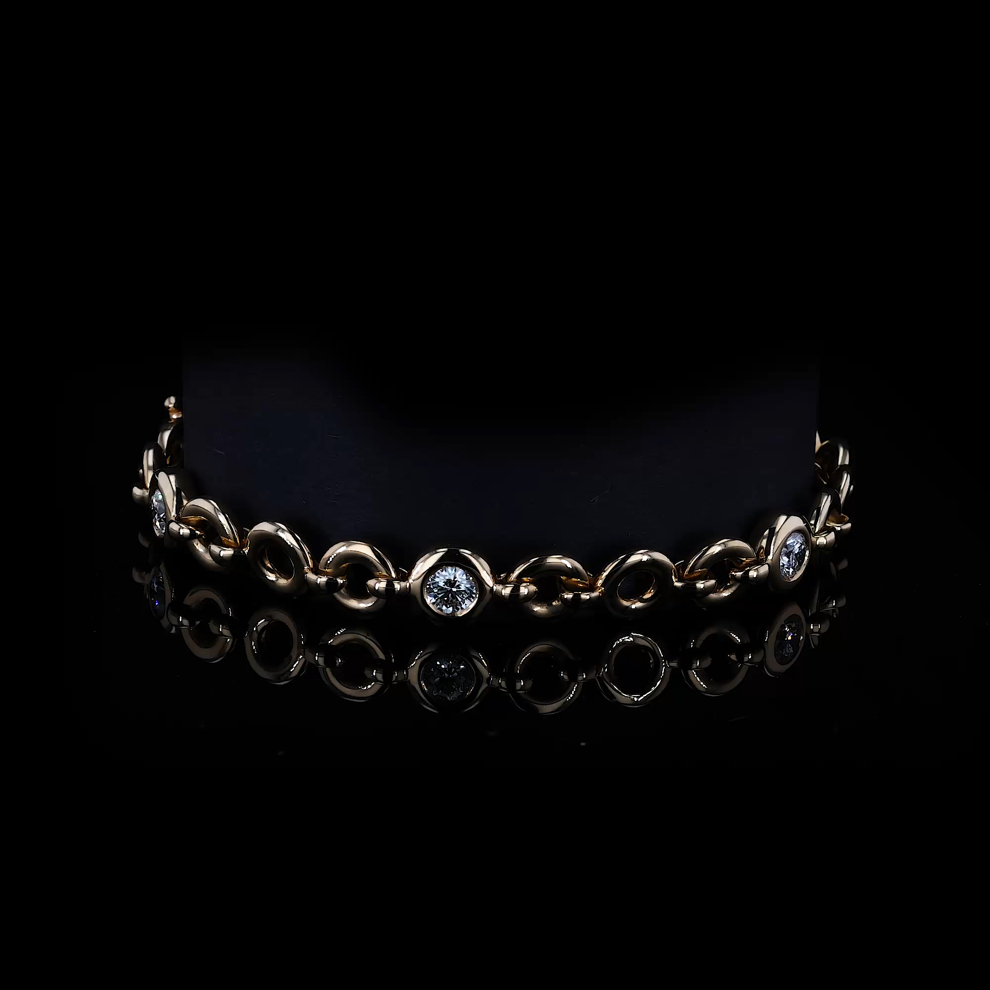 RockChain Six Stone Diamond Bracelet 1.89cts in 18ct Rose Gold