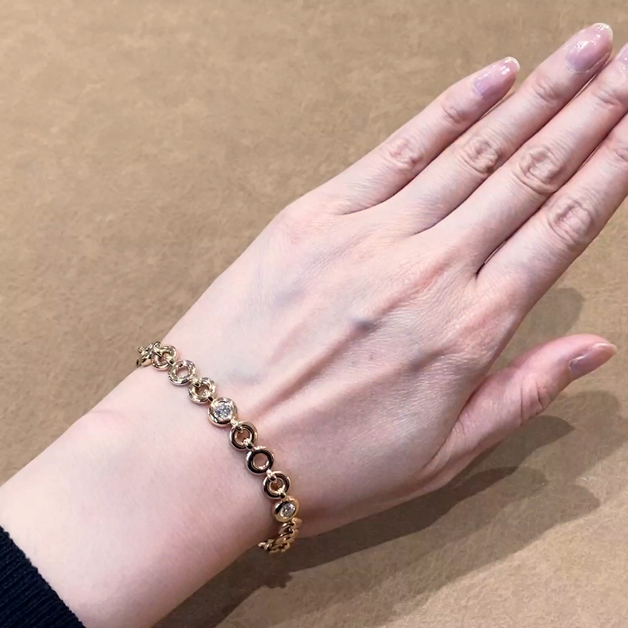 RockChain Six Stone Diamond Bracelet 1.89cts in 18ct Rose Gold