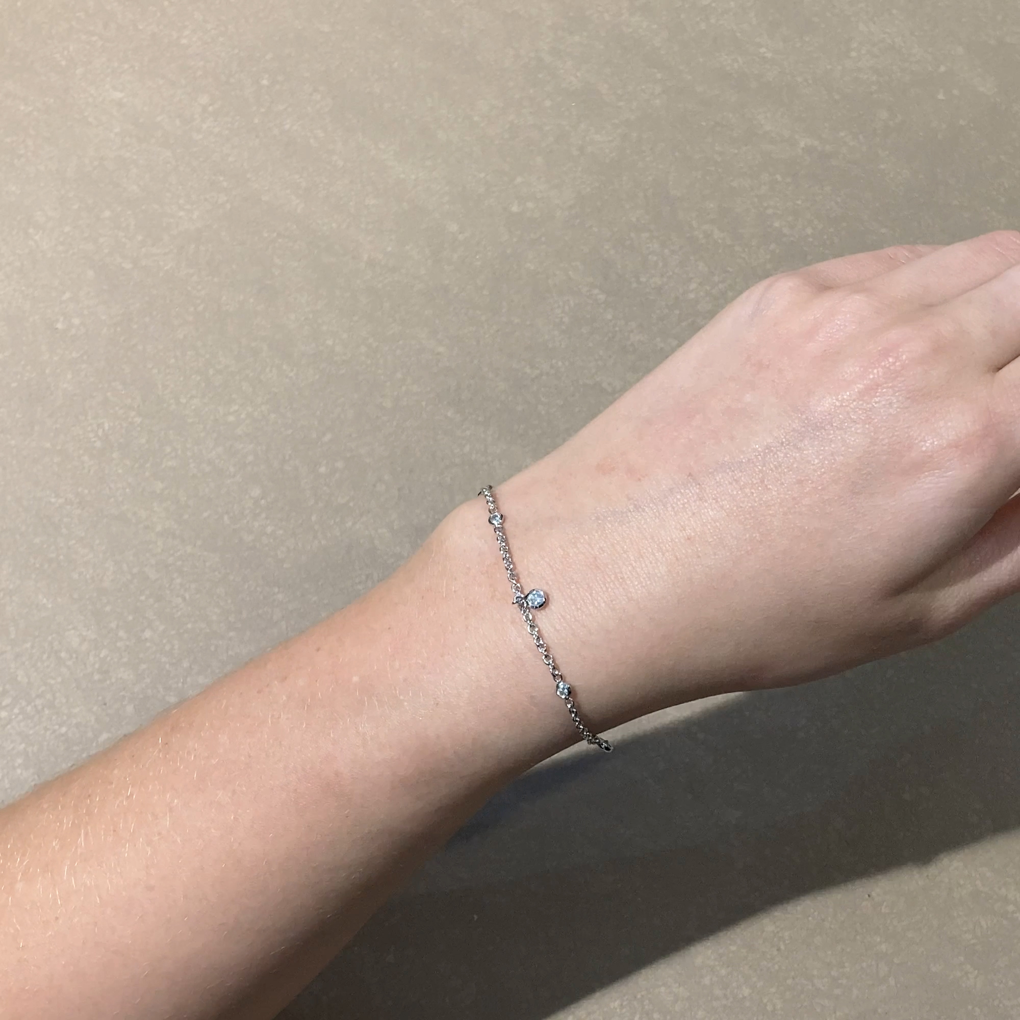 Sundance Bracelet with Diamond Pendants 0.61ct in 18ct White Gold
