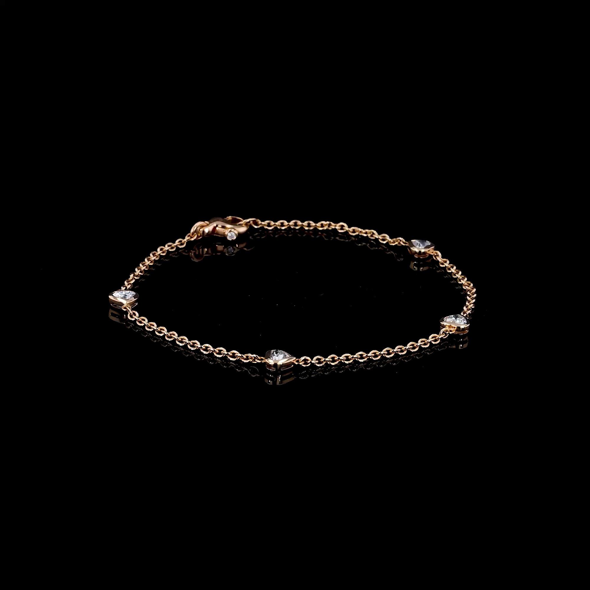 Sundance Heart Diamond Bracelet 0.60ct in 18ct Rose Gold