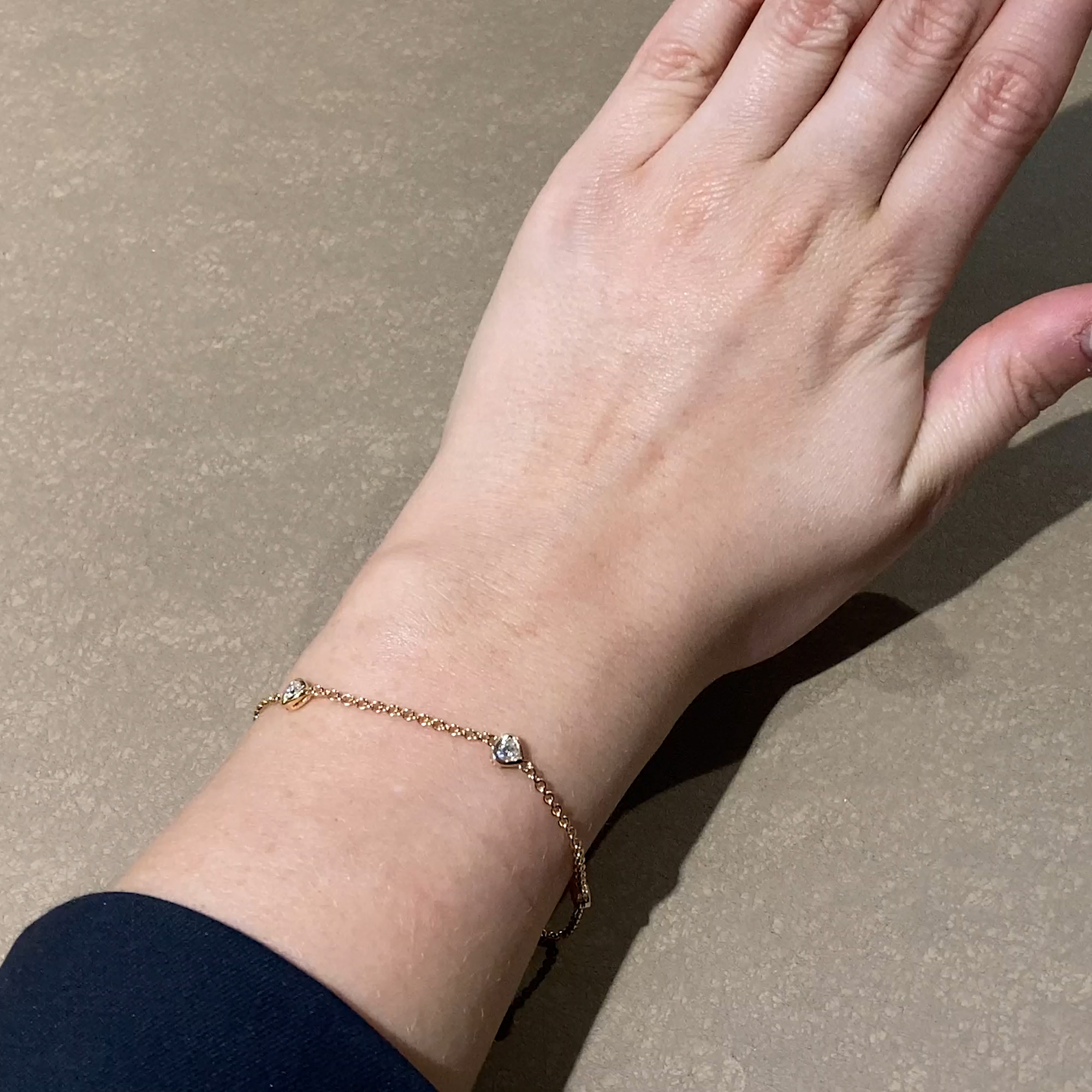 Sundance Heart Diamond Bracelet 0.60ct in 18ct Rose Gold