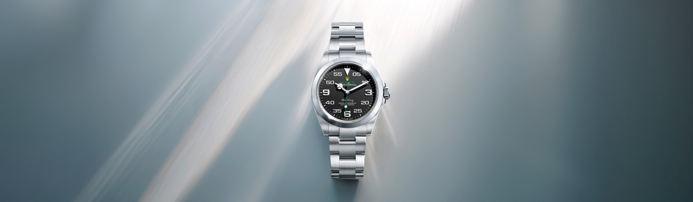 Rolex Air King watch with background