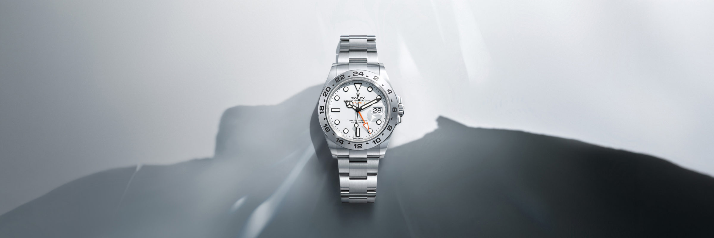 Rolex Explorer II watch with background