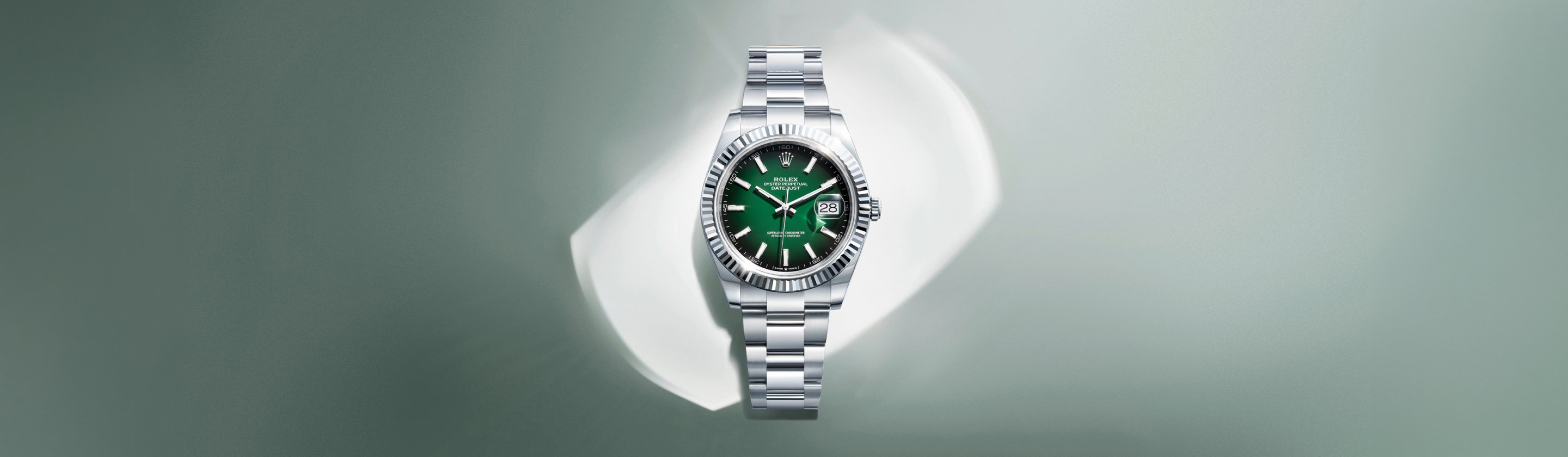 Rolex Datejust watch with background