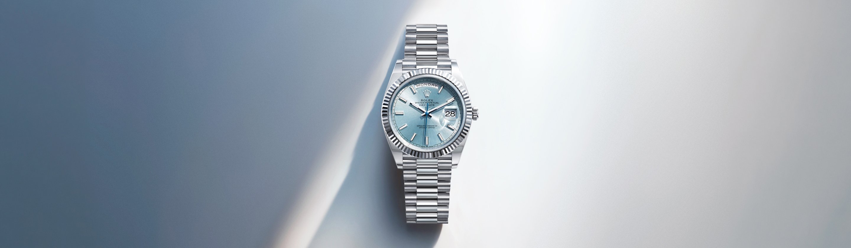 Rolex Day-Date watch with background