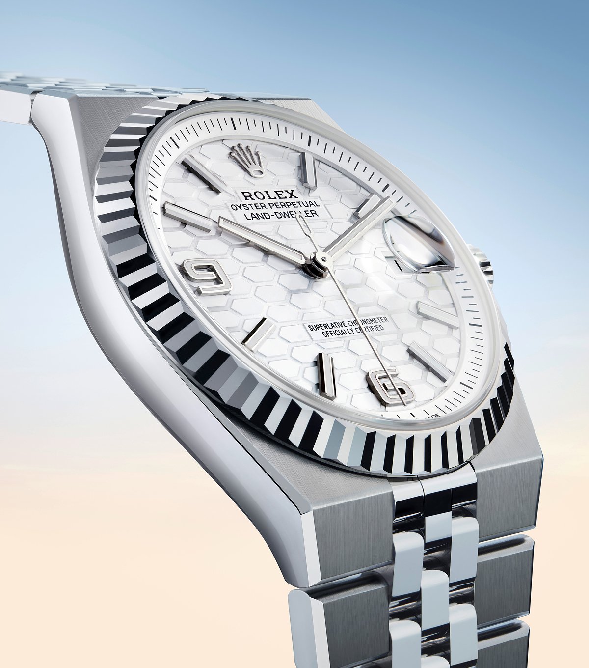 Rolex Land Dweller watch dial