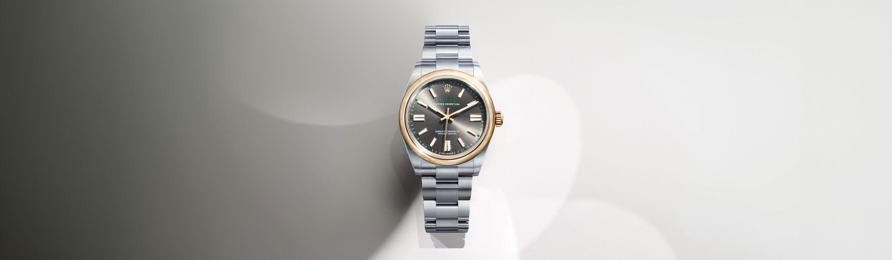 Rolex Oyster Perpetual watch with background