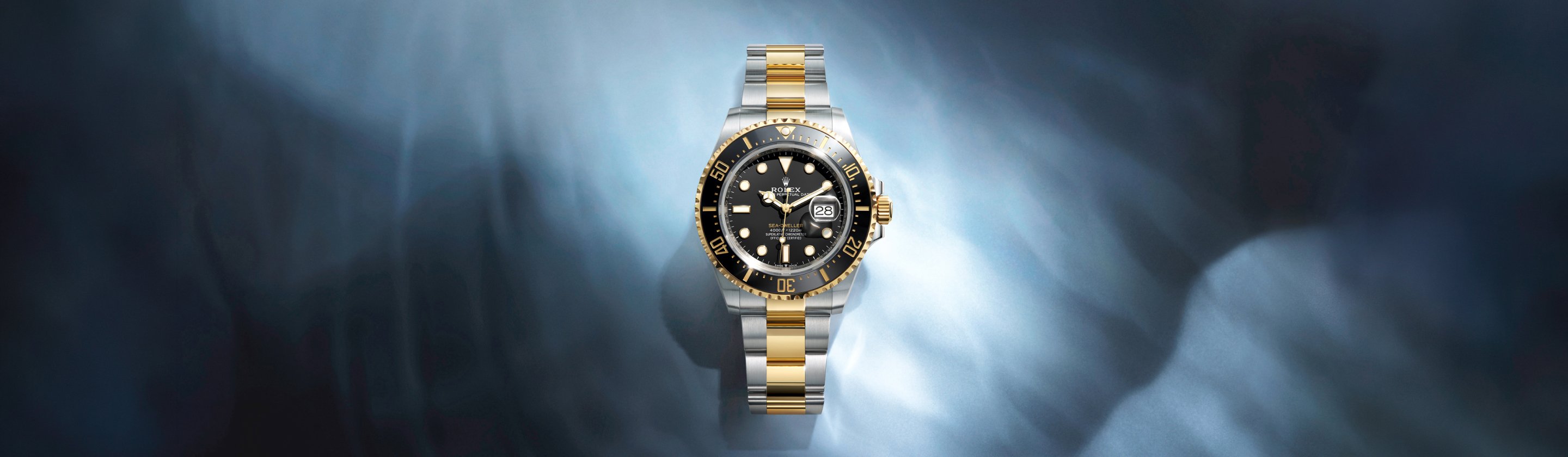 Rolex Sea Dweller watch with background
