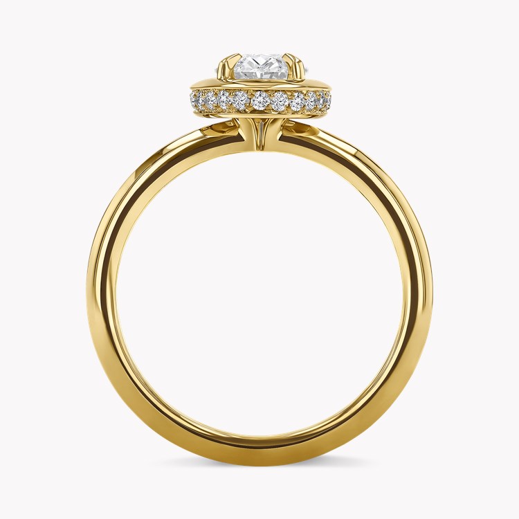 Skimming Stone 0.90ct Oval Cut Diamond Ring Oval Cut, Claw Set_3