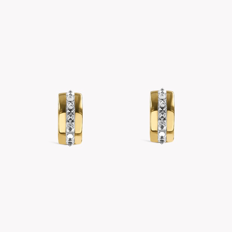RockChic 1.44ct Diamond Small Hoop Earrings Princess Cut, Channel Set_2