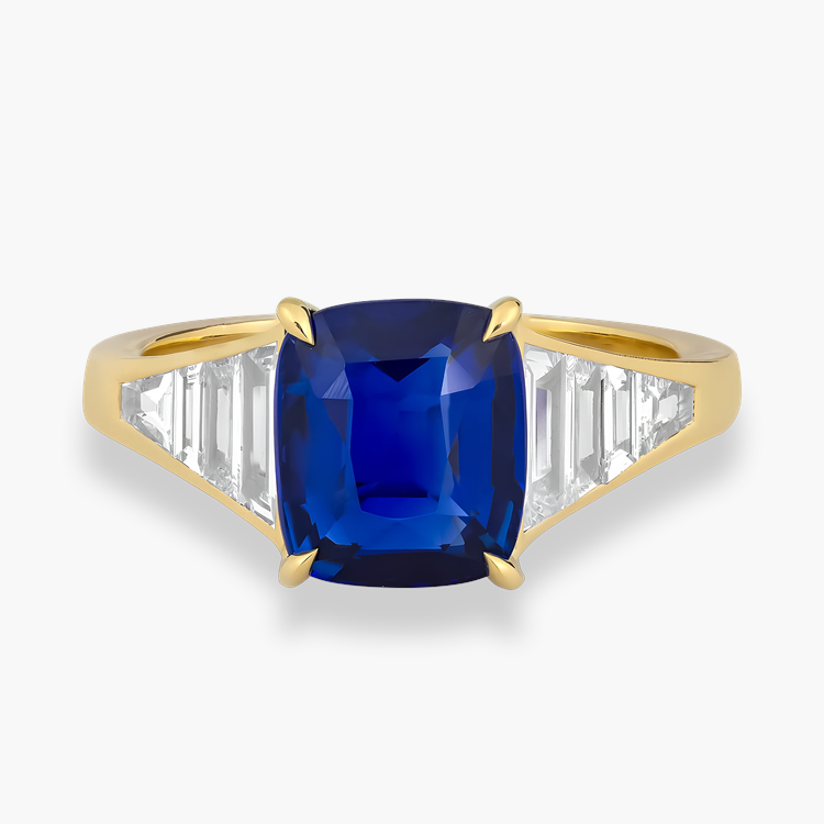 Masterpiece 3.06ct Madagascan Sapphire and Diamond Ring Modern Cushion Cut, Claw Set_2