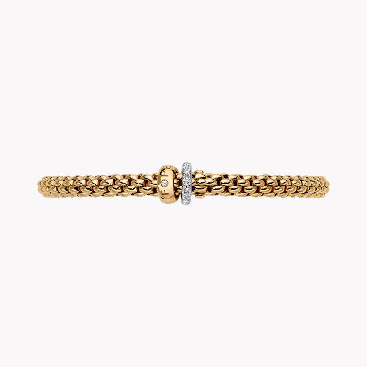 FOPE Solo flex'it Diamond Bracelet Round Brilliant Cut, Rubover Set_3