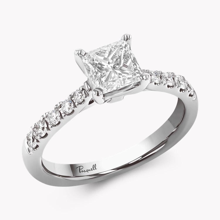 Celestial 0.30ct Princess Cut Diamond Ring Princess Cut, Claw Set_1