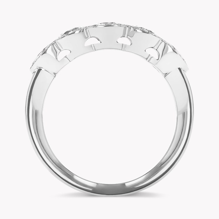 Brilliant Cut 1.68ct Five Stone Diamond Ring Brilliant Cut, Millegrain Set_3
