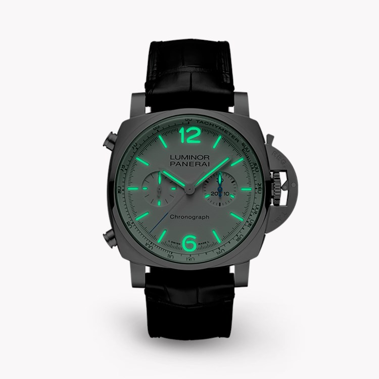 Panerai Luminor Chronograph - 44mm 44mm, White Dial, Arabic/Baton Numerals_3