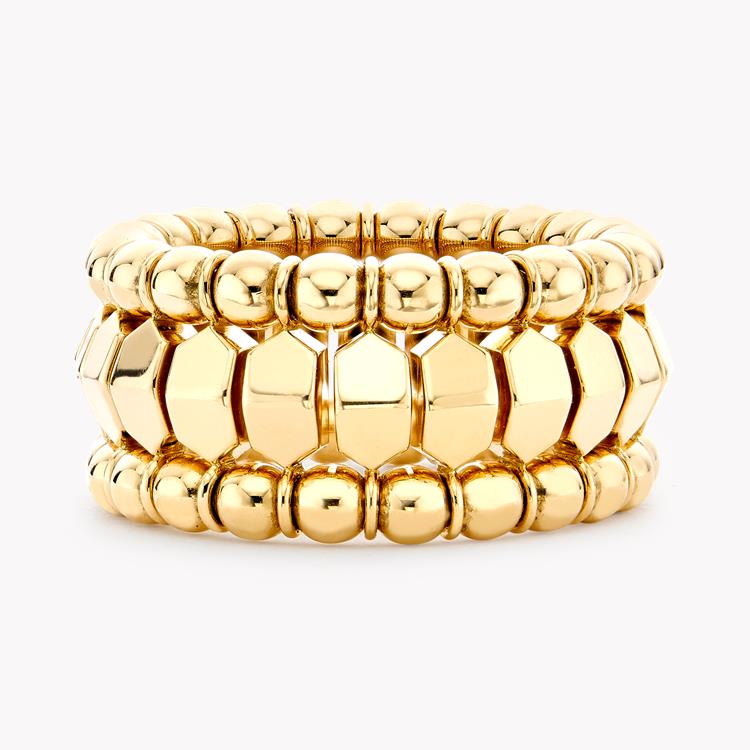 Bohemia Polished Expandable Ring in Yellow Gold _2