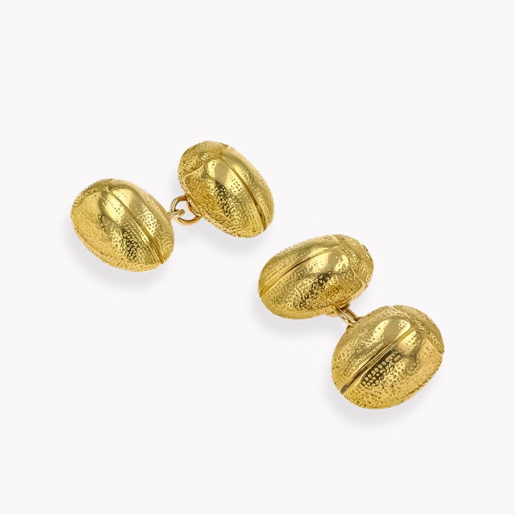 Victorian Scarab Beetle Chain Cufflinks _1