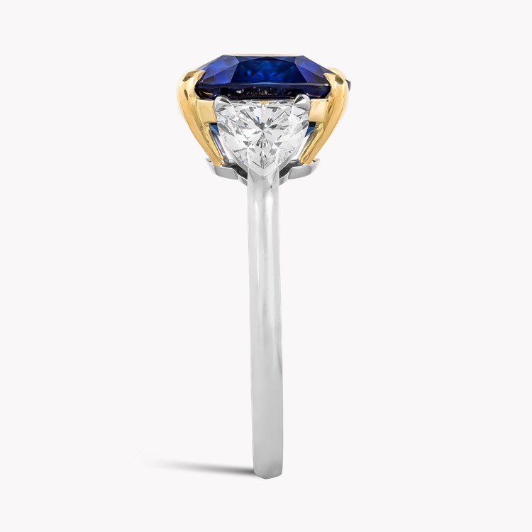 Venus Setting 5.63ct Sri Lankan Sapphire and Diamond Ring Cushion Cut, Claw Set_4