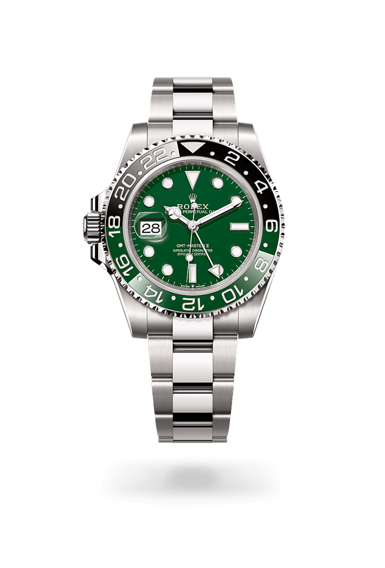 GMT-Master II, Oyster, 40 mm, white gold