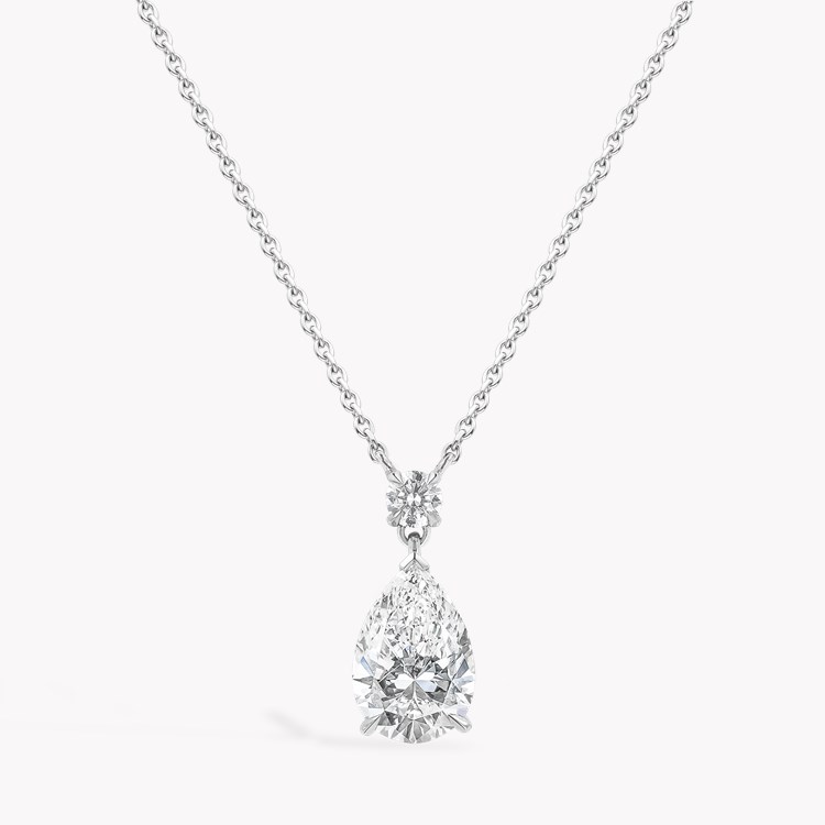 Pear Shaped Botswana Diamond Pendant Pear Shaped, Claw Set_1