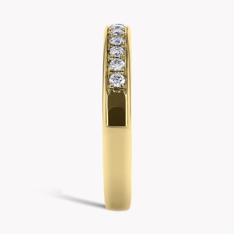 Brilliant Cut Diamond Half Eternity Ring Brilliant Cut, Half Eternity, Thread Set_4