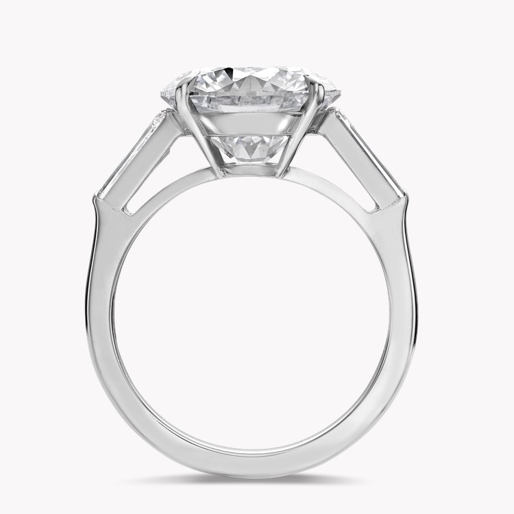 Regency 5.08ct Brilliant Cut Diamond Ring Brilliant & Tapered Baguette Cut, Claw Set_3