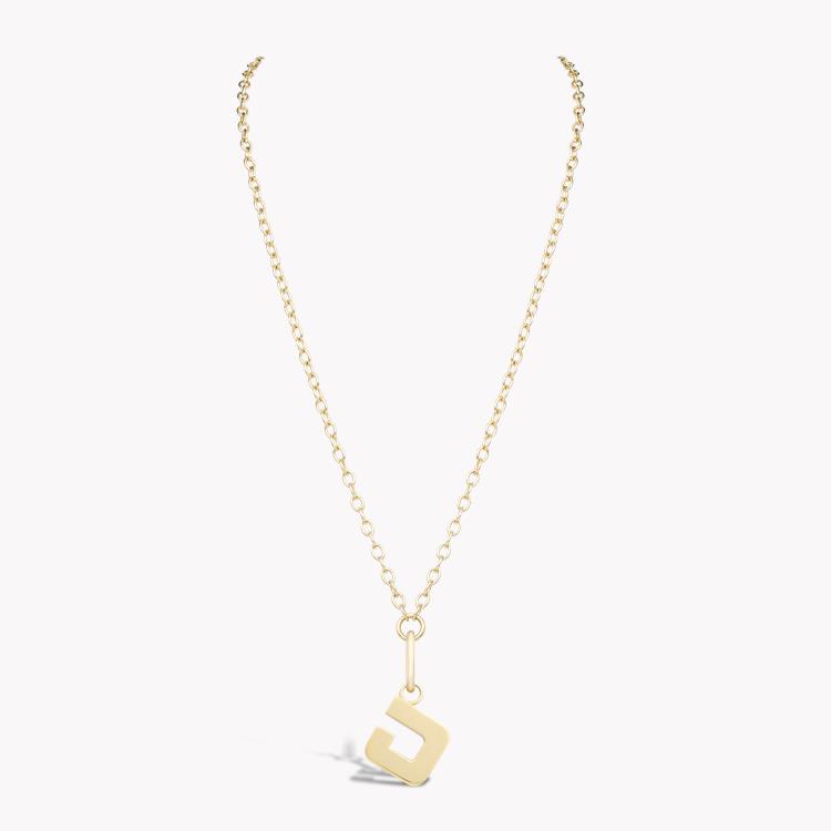 Letter J Pendant Charm _2