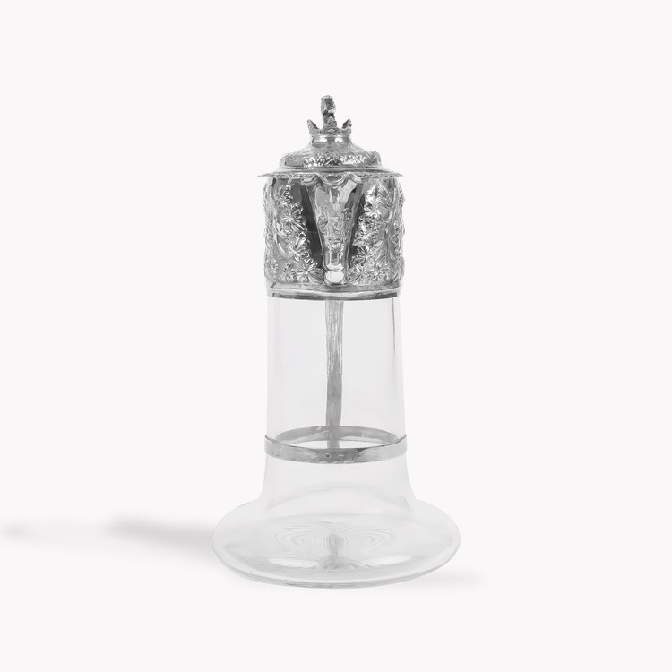 Silver Victorian Mounted Claret Jug Hallmarked London_3
