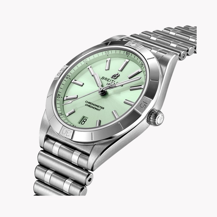 Breitling Chronomat Automatic 36 36mm, Green Dial, Baton Numerals_3