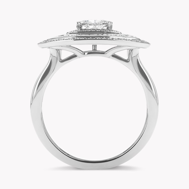Trilliant Cut 0.28ct Diamond Ripple Ring Trilliant Cut. Claw Set_3