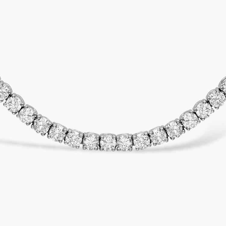 Brilliant Cut 15.50ct Diamond Line Necklace Brilliant cut, Claw set_2