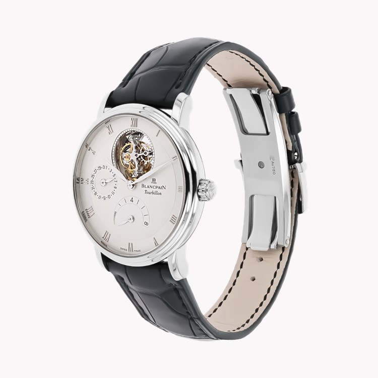 Blancpain Villeret 37.5mm, White Dial, Roman Numerals_2