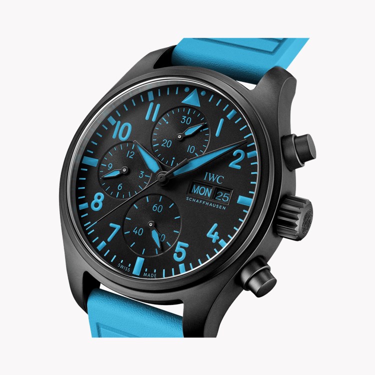IWC Pilot’s Chronograph 41 George Russell 41.9mm, Black Dial, Arabic Numerals_3