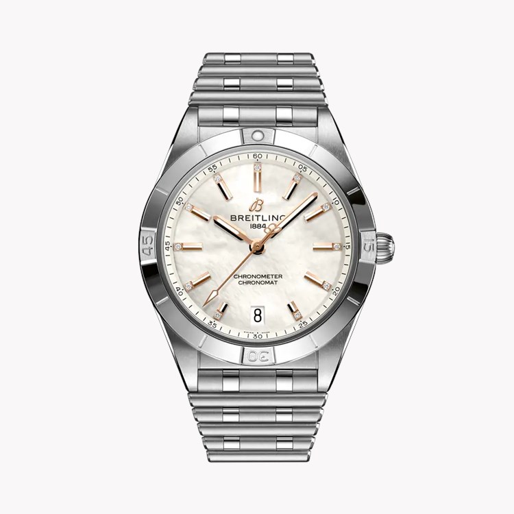 Breitling Chronomat Automatic 36 36mm, Mother of Pearl Dial, Diamond Numeral_1