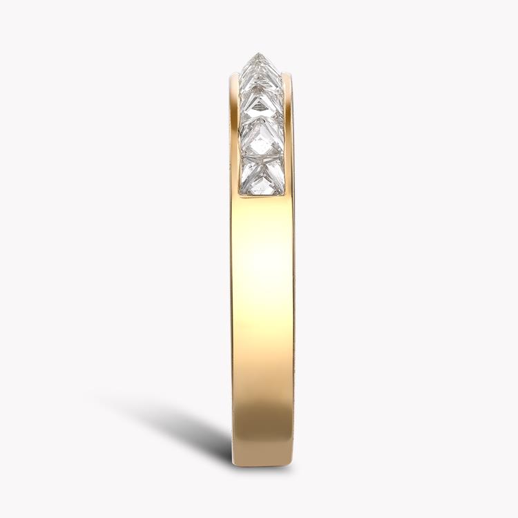 RockChic Domed 0.77ct Diamond Small Half Eternity Ring Princess Cut, Channel Set_4