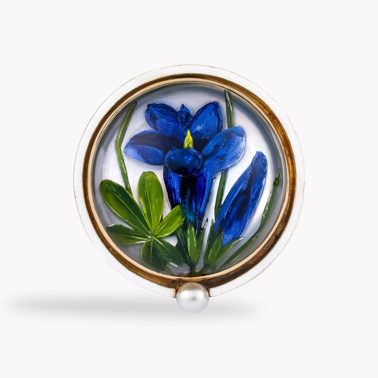Belle Époque Rock Crystal Brooch