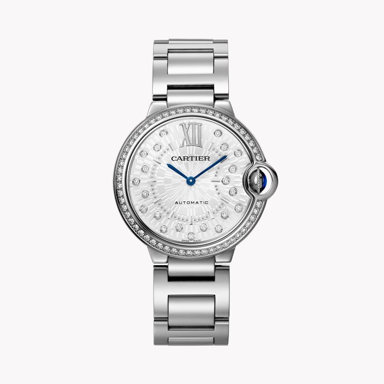 Cartier Ballon Bleu de Cartier 36mm, Silver Dial, Diamond Numerals_1