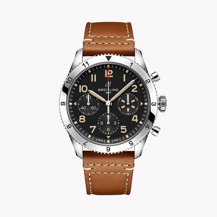 Breitling Classic AVI Chronograph 42mm, Black Dial, Arabic Numerals_1