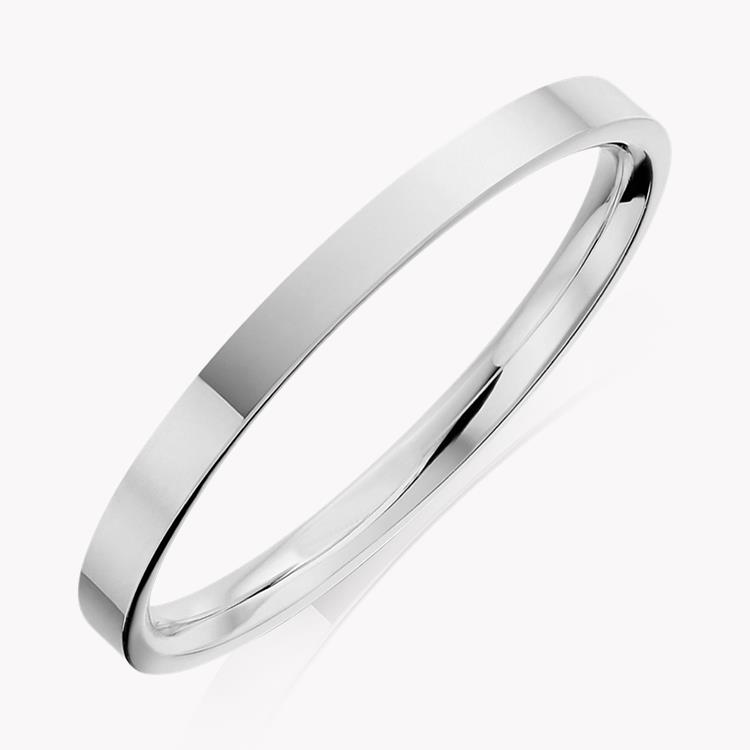 2mm Flat Court Wedding Ring in Platinum _1