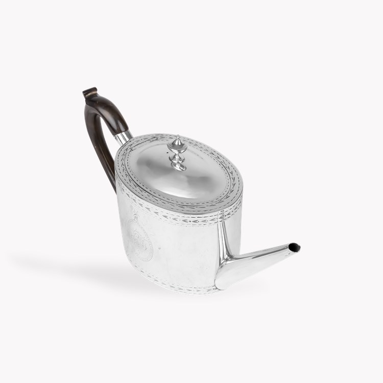 Silver George III Tea Pot Hallmarked London_3