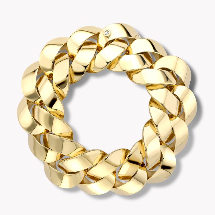 Cuba Medium Chain Bracelet in Yellow Gold _1