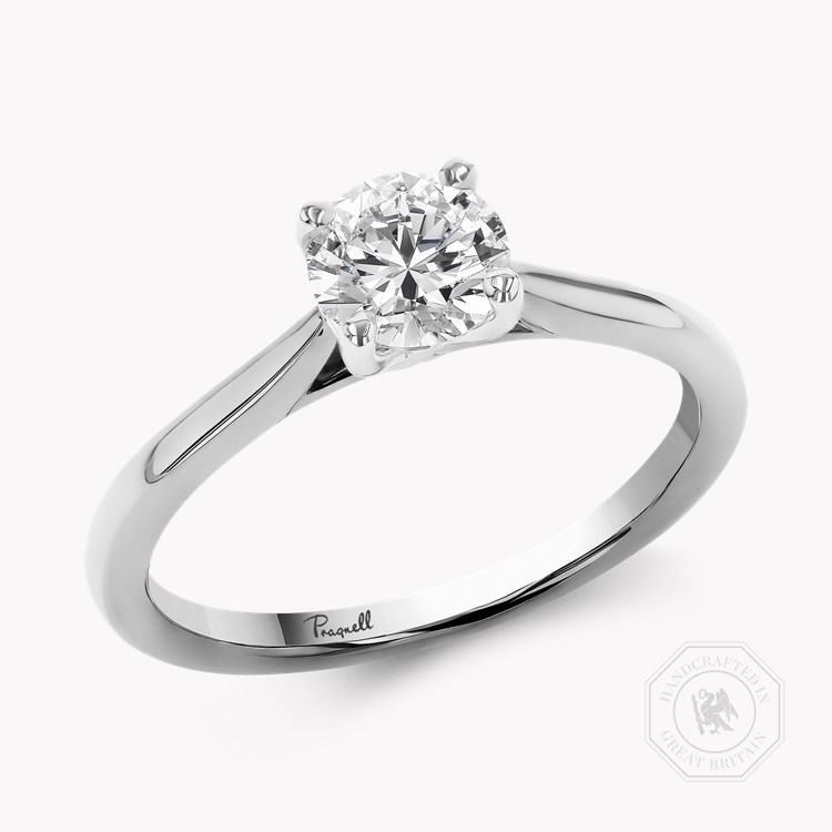 Gaia 0.71ct Brilliant Cut Diamond Ring   in Platinum