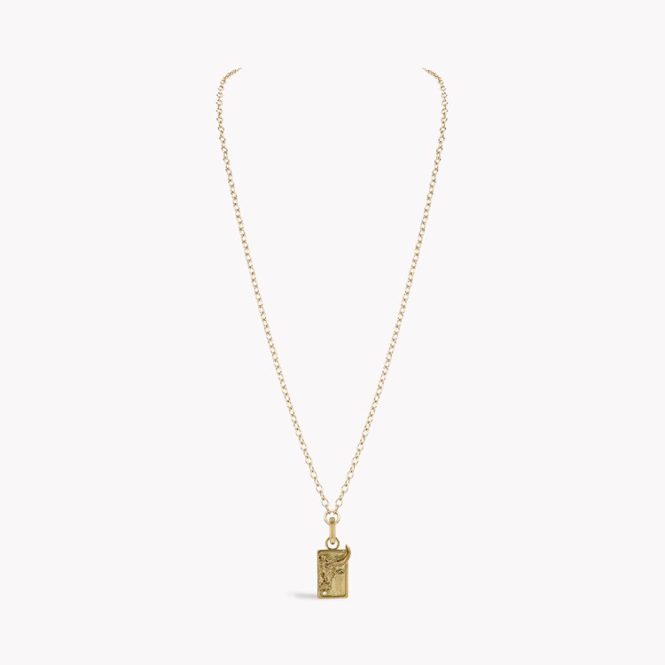 Zodiac Diamond Taurus Pendant Charm Brilliant Cut, Rubover Set_3