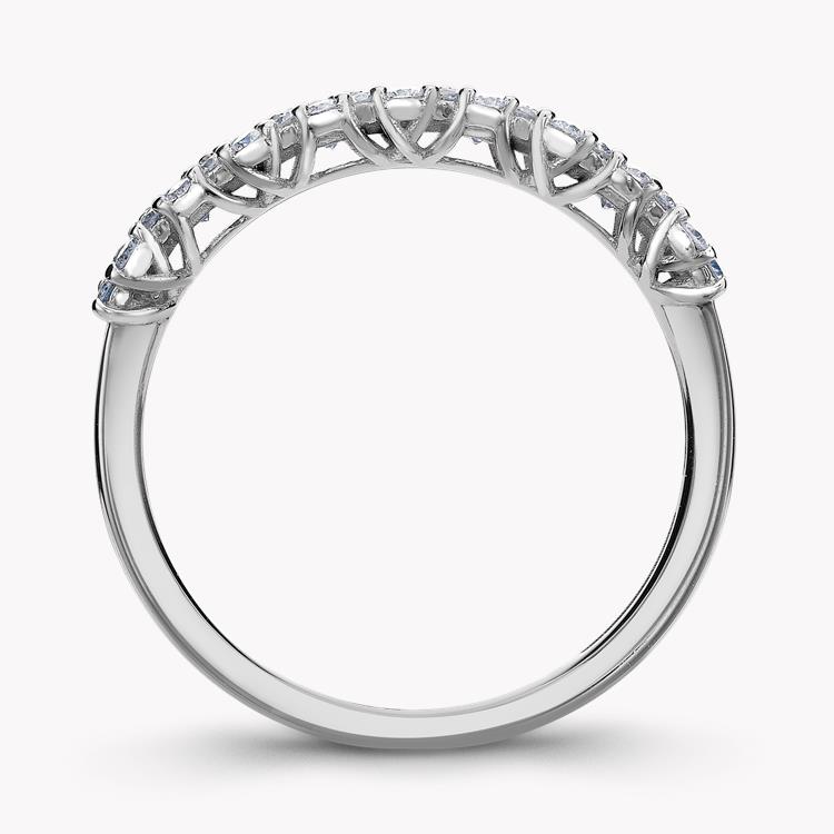 Brilliant Cut Diamond Half Eternity Ring Brilliant cut, Claw set_3