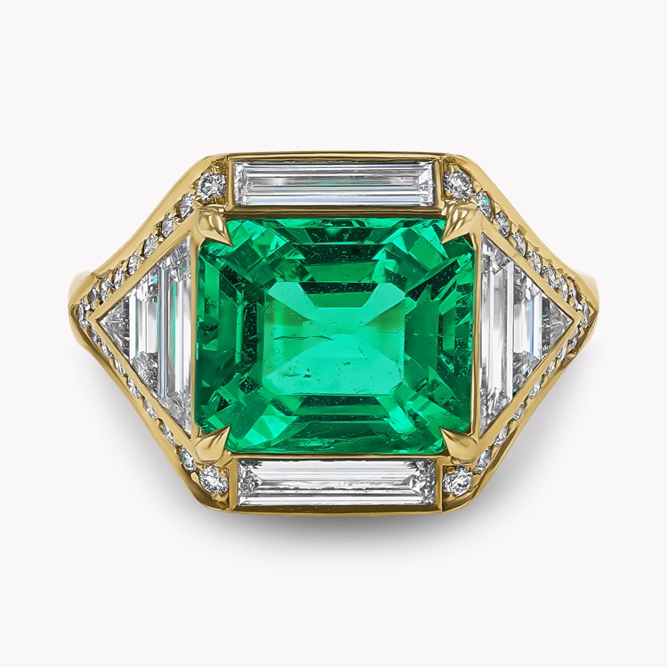 Masterpiece Astoria 4.006ct Muzo Emerald and Diamond Ring Octagonal, Baguette & Brilliant Cut, Claw & Channel Set_2