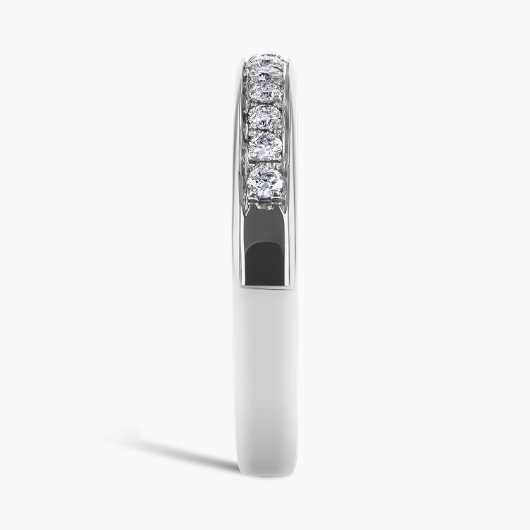 Brilliant Cut Diamond Half Eternity Ring, view 4